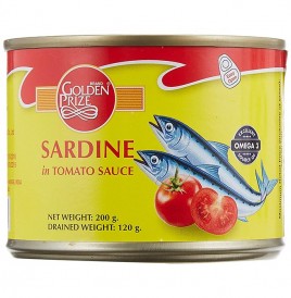 Golden Prize Sardine in Tomato Sauce   Tin  200 grams